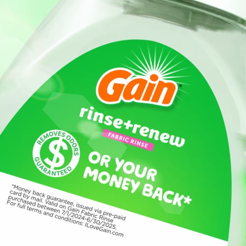 Gain Rinse and Renew Fabric Rinse, Hibiscus Hula, 16 fl oz, Odor Fighter Perspective: bottom