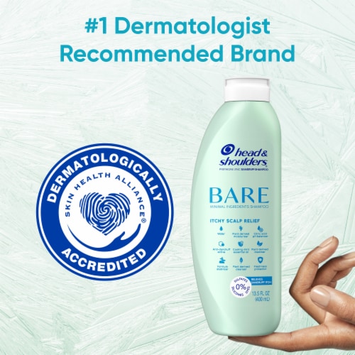 Head & Shoulders BARE Shampoo Itchy Scalp Relief Anti-Dandruff Treatment Perspective: bottom