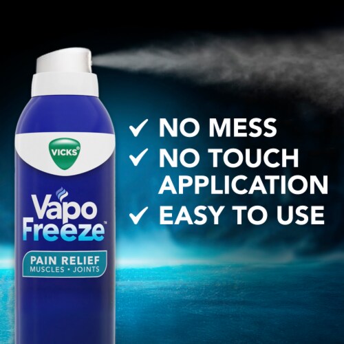 Vicks VapoFreeze Pain Relief Spray Perspective: bottom