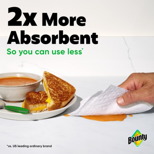 Bounty Paper Towels Select-A-Size White, 4 Double Rolls, 82 Sheets Per Roll Perspective: bottom