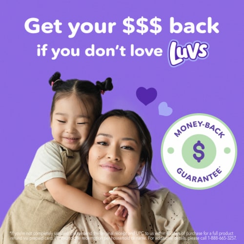 Luvs Platinum Protection Baby Diapers, Size 4 (22 - 37 lbs) Perspective: bottom