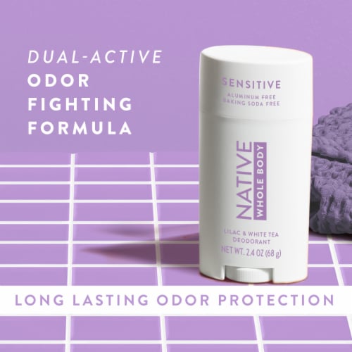 Native Lilac & White Tea Sensitive Whole Body Deodorant Perspective: bottom