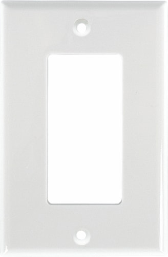 Power Gear Single Rocker Wallplate Perspective: bottom
