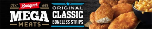 Banquet® Mega Meats Original Classic Boneless Chicken Strips & Spicy Mac & Cheese Frozen Meal Perspective: bottom