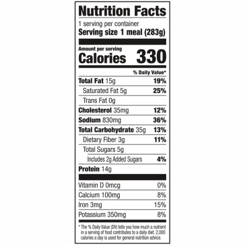Banquet Spaghetti & Meatballs Frozen Meal Perspective: bottom