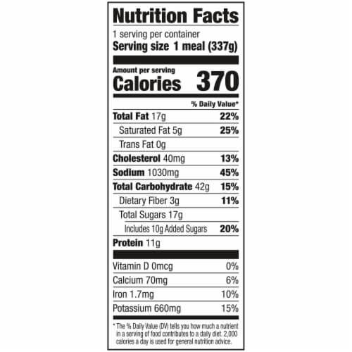 Banquet Salisbury Steak With Creamy Mashed Potatoes And Cinnamon Apple Dessert Frozen Meal Perspective: bottom