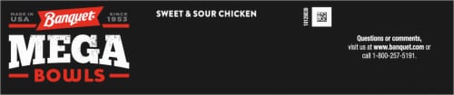 Banquet® MEGA Bowls Sweet & Sour Chicken Frozen Meal Perspective: bottom