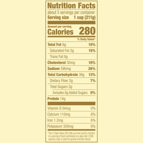 Bertolli Family Size Chicken Florentine And Farfalle Frozen Meal Perspective: bottom