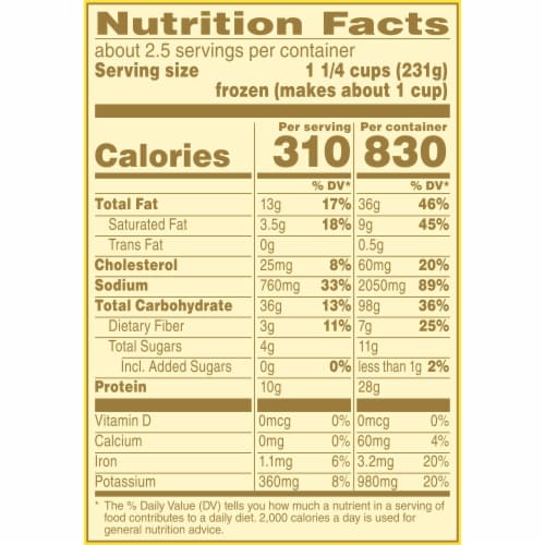 Bertolli Italian Sausage And Rigatoni Frozen Meal Perspective: bottom