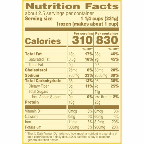 Bertolli Italian Sausage And Rigatoni Frozen Meal Perspective: bottom