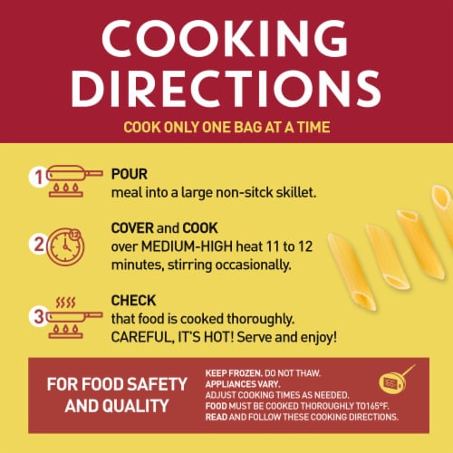 Bertolli Chicken Parmigiana And Penne Frozen Meal Perspective: bottom