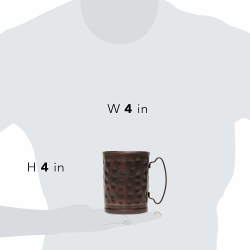 Libbey Moscow Mule Hammered Copper Mugs Set Perspective: bottom