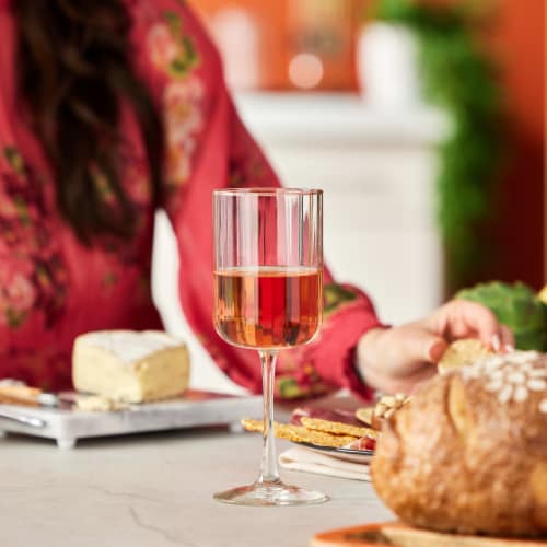 Libbey Paneled Wine Glasses, Set of 4 Perspective: bottom