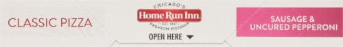 Home Run Inn® Classic Sausage & Uncured Pepperoni Frozen Pizza Perspective: bottom