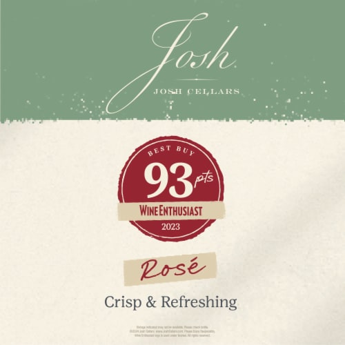 Josh Cellars California Rose Wine Perspective: bottom
