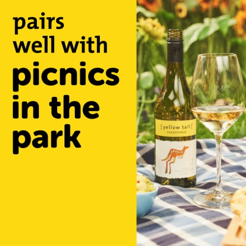 Yellow Tail Chardonnay Australian White Wine Perspective: bottom