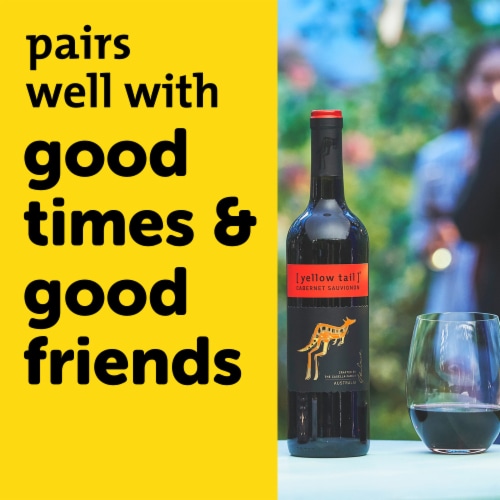 Yellow Tail Cabernet Sauvignon Australia Red Wine Perspective: bottom