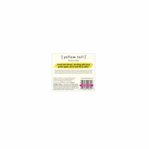 Yellow Tail Riesling Australia White Wine Perspective: bottom