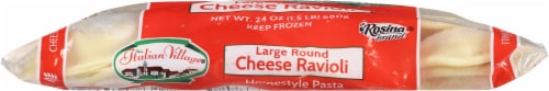Gina Italian Village® Large Round Cheese Frozen Ravioli Perspective: bottom
