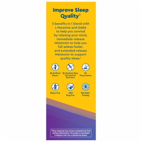 Nature Made® WellBlends™ Sleep Longer® Tri-Layer Dietary Supplement Tablets Perspective: bottom
