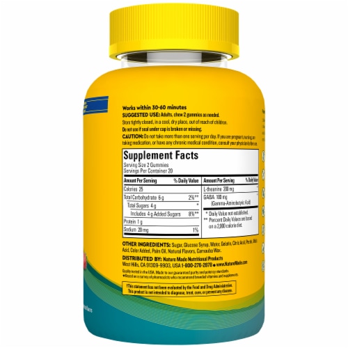 Nature Made® WellBlends™ Stress Relief Gummies Perspective: bottom