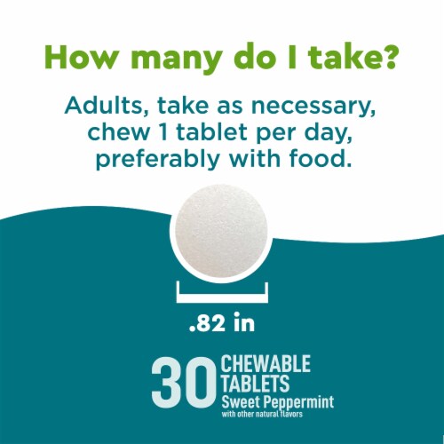 Nature Made® WellBlends Sweet Peppermint Clear & Focus + B Vitamins Chewable Tablets Perspective: bottom