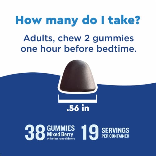 Nature Made® Wellblends™ Sleep & Relieve Stress™ Mixed Berry Gummies Perspective: bottom