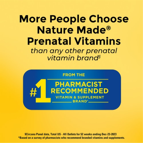 Nature Made® Prenatal Multi + Choline Regimen Perspective: bottom