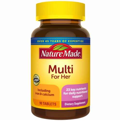 Nature Made® Multivitamin For Her Tablets Perspective: bottom