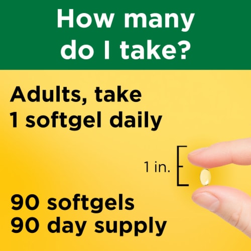 Nature Made® Vitamin D3 Softgels 2000IU Perspective: bottom