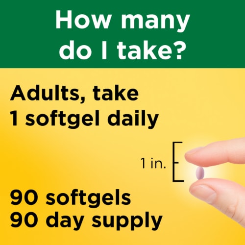 Nature Made® B12 Vitamin Softgels 1000mcg Perspective: bottom