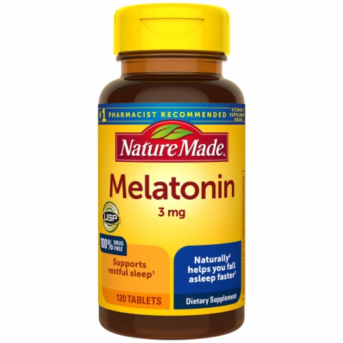 Nature Made® 3mg Melatonin Tablets Perspective: bottom