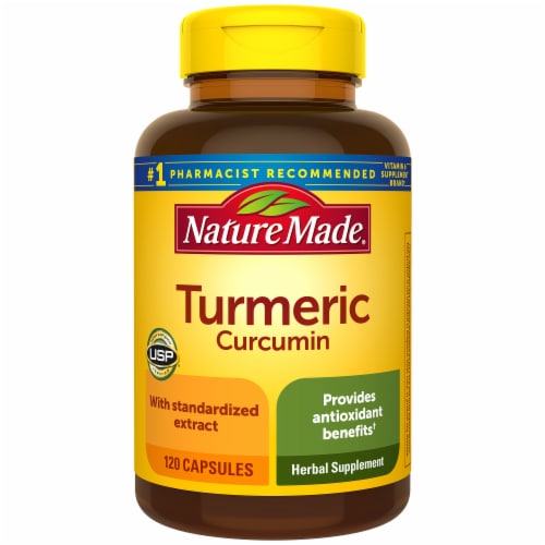 Nature Made® Turmeric Curcumin Capsules 500mg Perspective: bottom