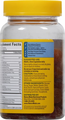 Nature Made® Strawberry Lemon & Orange Multi for Him + Omega-3 Gummies Perspective: bottom