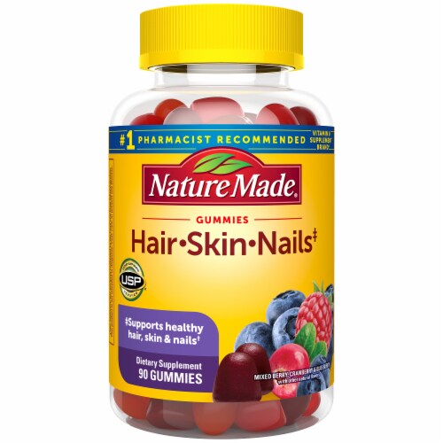 Nature Made® Hair Skin & Nails Flavored 2500mg Gummies Perspective: bottom