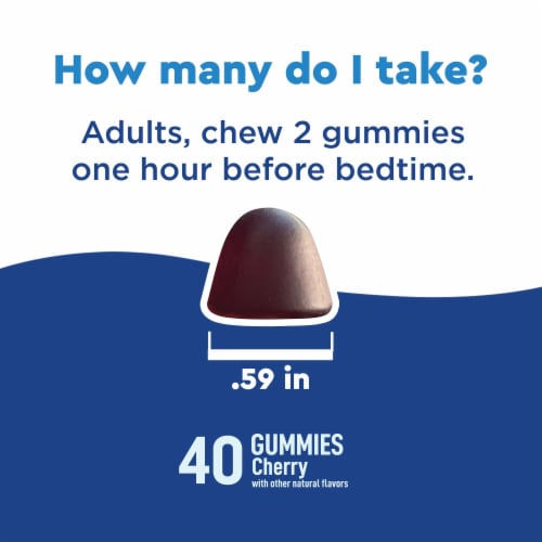 Nature Made® WellBlends Fall Asleep Faster Cherry Melatonin Gummies Perspective: bottom