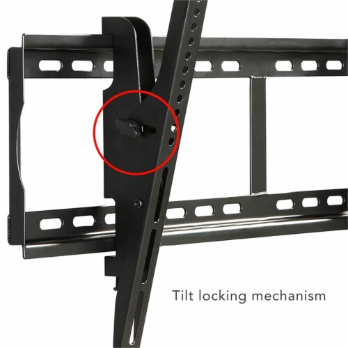 Atlantic Large Titling TV Wall Mount for 37  - 84  in Matte Black Perspective: bottom
