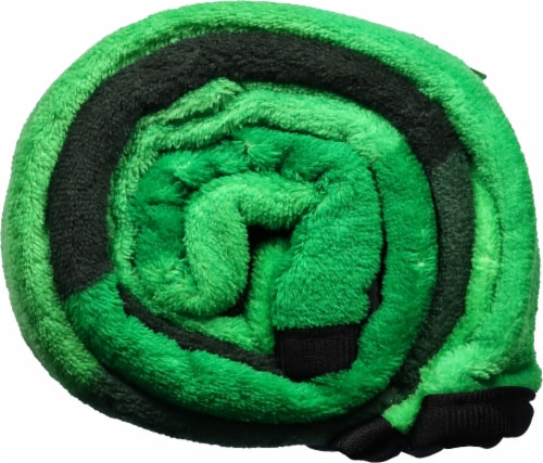 Minecraft Plush Throw - Green Perspective: bottom