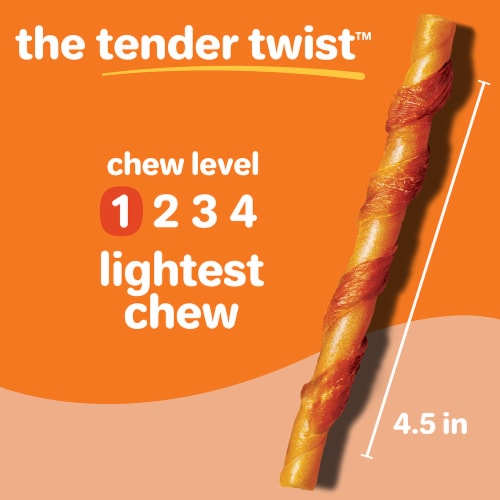 Hartz Oinkies Rawhide Free Chickentastic Tender Twists, 18ct Perspective: bottom