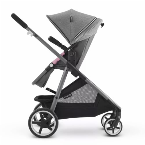 Evenflo Gold Shyft Travel System Set with SecureMax Infant Car Seat, Opal Pink Perspective: bottom