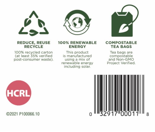 Traditional Medicinals® Healthy Cycle® Naturally Caffeine Free Herbal Tea Perspective: bottom