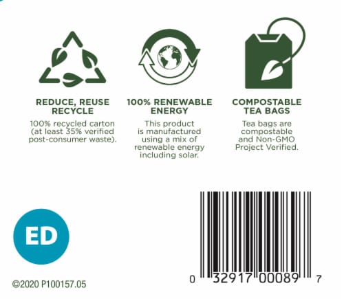 Traditionals Medicinals® EveryDay Detox Tea Bags Perspective: bottom