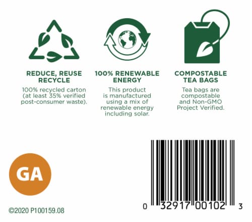 Traditional Medicinals® Organic Ginger Aid Tea Bags Perspective: bottom