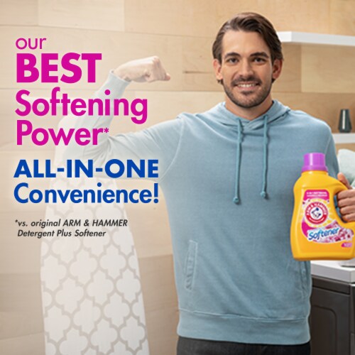 Arm & Hammer™ Plus Fabric Softener Orchard Bloom™ Liquid Laundry Detergent Perspective: bottom