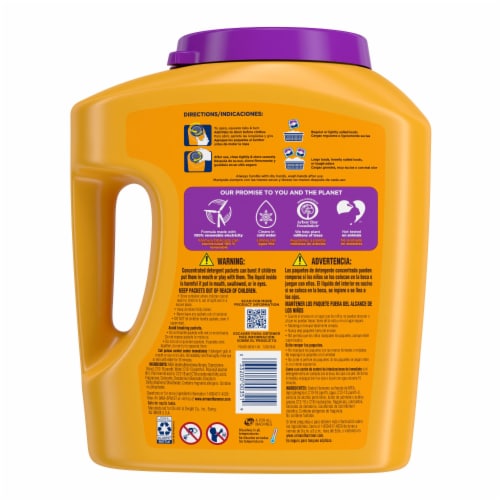 ARM & HAMMER Plus OxiClean with Odor Blasters 5-in-1 Laundry Detergent Power Paks Perspective: bottom