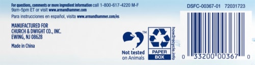 Arm & Hammer™ Fragrance-Free Power Sheets™ Laundry Detergent Perspective: bottom