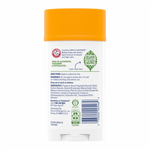 Arm & Hammer Essentials Juniper Berry Deodorant Stick with Natural Deodorizers Perspective: bottom