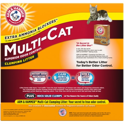 ARM & HAMMER Clean Burst Multi-Cat Clumping Cat Litter Perspective: bottom