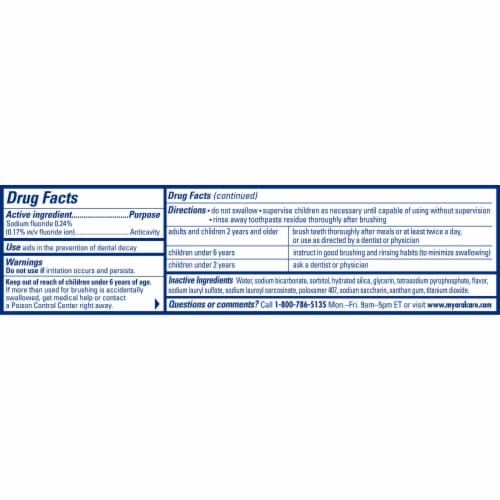 ARM & HAMMER Complete Care Toothpaste Fresh Mint Anticavity Fluoride Whole Mouth Protection Perspective: bottom