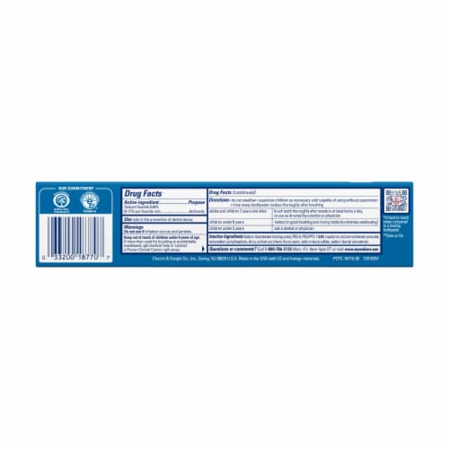 ARM & HAMMER Peroxicare Toothpaste Clean Mint Anticavity Fluoride Perspective: bottom
